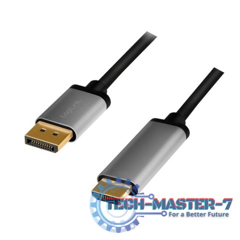 Kabel DisplayPort 4K/60 Hz,DP do HDMI aluminiowy 2m Kabel DisplayPort 4K/60 Hz,DP do HDMI aluminiowy 2m