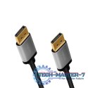 Kabel DisplayPort 4K/60 Hz,DP/M do DP/M aluminiowy 3m