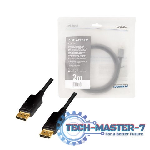 Kabel DisplayPort 4K/60 Hz,DP/M do DP/M aluminium 2m Kabel DisplayPort 4K/60 Hz,DP/M do DP/M aluminium 2m