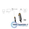 Kabel USB-C do HDMI, 4K 60Hz aluminiowy 1.8m