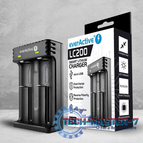 Ładowarka akumulatorowa LC-200 do akumulatorów cylindrycznych Li-ion Ładowarka akumulatorowa LC-200 do akumulatorów cylindrycznych Li-ion
