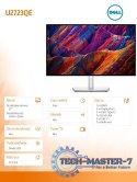 Monitor U2723QE 27 cali IPS LED 4K (3840x2160) /16:9/HDMI/2xDP/3xUSB-C/4xUSB 3.2/RJ-45/3Y AES&PPG