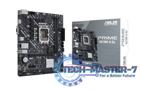 Płyta główna PRIME H610M-K D4 s1700 2DDR4 D-Sub/HDMI M.2 mATX