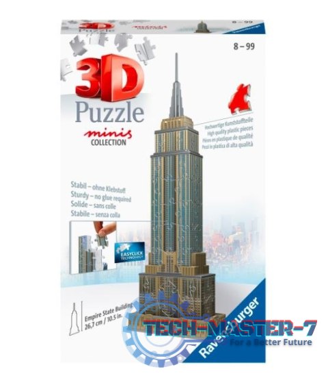 Puzzle 3D Mini budowle. Empire State Building
