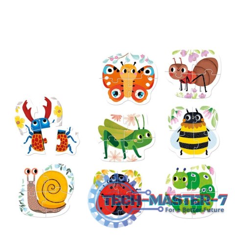 Puzzle Robaczki czworaczki Puzzle Robaczki czworaczki