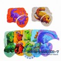 Puzzle dwuelementowe Dinozaury i ich dzieci