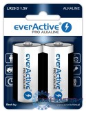 Baterie EVERACTIVE Alkaliczna D 17500mAh 2 szt. EVLR20-PRO