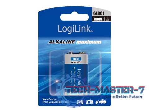 Baterie LOGILINK Alkaliczna 6LR61 480mAh 1 szt. 6LR61B1 Baterie LOGILINK Alkaliczna 6LR61 480mAh 1 szt. 6LR61B1