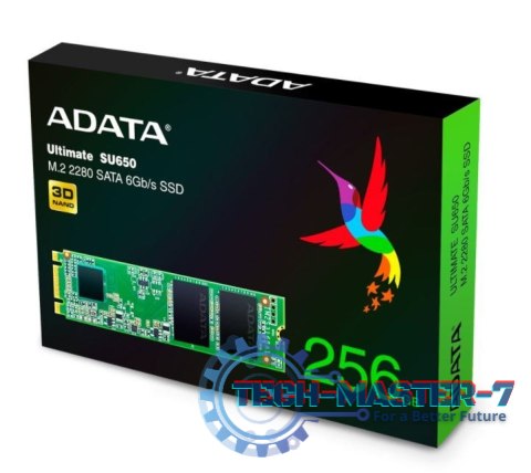 Dysk SSD A-DATA ASU650NS38-512GT-C Ultimate (M.2 2280″ /512 GB /SATA III (6 Gb/s) /550MB/s /510MB/s)