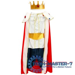 Kostium strój karnawałowy przebranie król korona peleryna jasełka rozmiar M 110-120cm