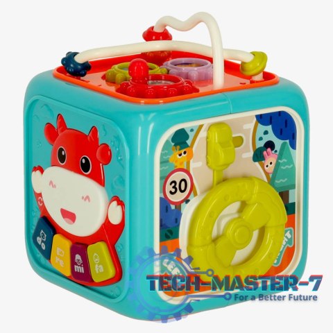 Kostka edukacyjna sorter 6w1 niebieska