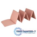 Mata fitness gimnastyczna do ćwiczeń jogi pilatesu fitness joga składana 183x61x0,4 cm różowy