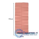 Mata fitness gimnastyczna do ćwiczeń jogi pilatesu fitness joga składana 183x61x0,4 cm różowy