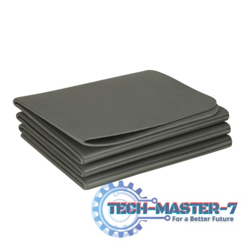 Mata fitness gimnastyczna do ćwiczeń jogi pilatesu fitness joga składana 183x61x0,4 cm szara Mata fitness gimnastyczna do ćwiczeń jogi pilatesu fitness joga składana 183x61x0,4 cm szara