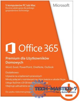 Microsoft ESD Microsoft 365 Family 1Y 6U Win/Mac 32/64bit AllLng DwnLd EuroZone 6GQ-00092