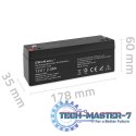 Akumulator AGM | 12V | 2.3Ah | max. 34.5A