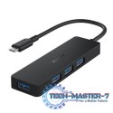 CB-C64 HUB USB-C | Ultra Slim | 4w1 | 4xUSB 3.1