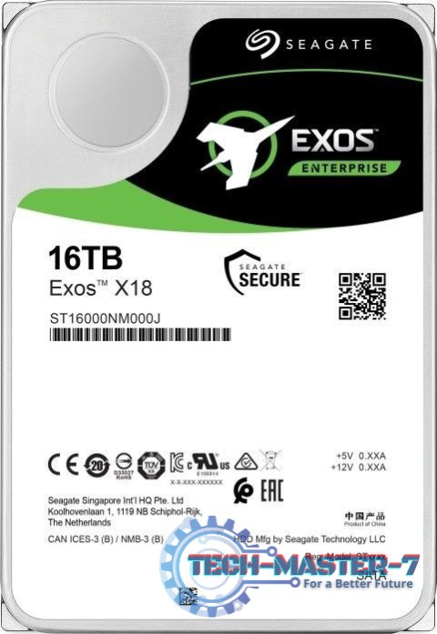 Dysk Exos X18 16TB 4Kn SATA 3,5 ST16000NM000J Dysk Exos X18 16TB 4Kn SATA 3,5 ST16000NM000J