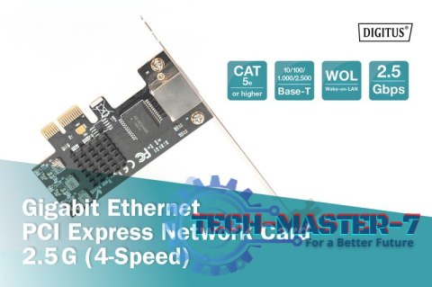Karta sieciowa przewodowa PCI Express 1x RJ45 2.5 Gigabit Ethernet 10/100/1000/2500Mbps Karta sieciowa przewodowa PCI Express 1x RJ45 2.5 Gigabit Ethernet 10/100/1000/2500Mbps