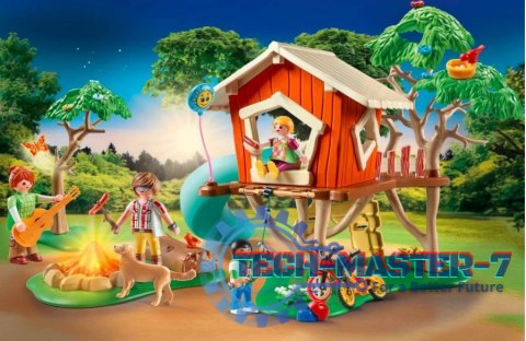 Klocki Zestaw z figurkami Family Fun 71001 Domek na drzewie ze zjeżdżalnią Klocki Zestaw z figurkami Family Fun 71001 Domek na drzewie ze zjeżdżalnią