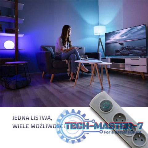 Listwa antyprzepięciowa | 6 gniazd | 5m Listwa antyprzepięciowa | 6 gniazd | 5m