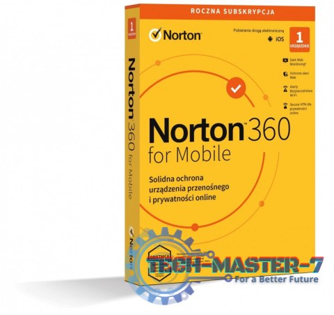 Norton360 Mobile PL 1 użytkownik, 1 urządzenie, 1 rok 21426915