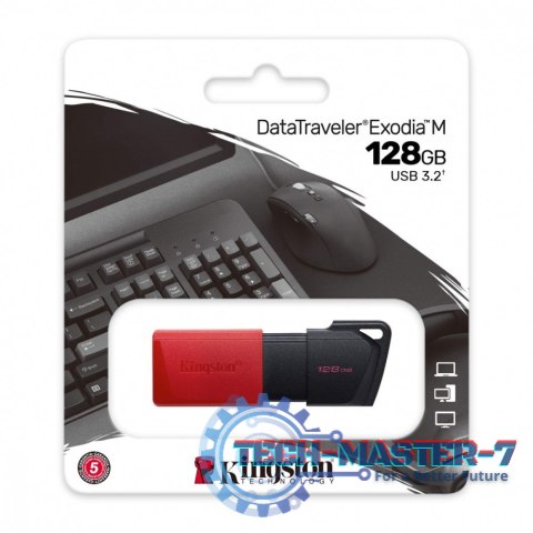 Pendrive Data Traveler Exodia M 128GB USB3.2 Gen1 Pendrive Data Traveler Exodia M 128GB USB3.2 Gen1