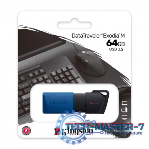 Pendrive Data Traveler Exodia M 64GB USB3.2 Gen1 Pendrive Data Traveler Exodia M 64GB USB3.2 Gen1