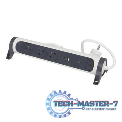 Przedłużacz ochr. 3x2PZ +USB A/C 1,5m Przedłużacz ochr. 3x2PZ +USB A/C 1,5m