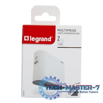 Rozgałęziacz 2x2P+USB AC Biało/czarny Rozgałęziacz 2x2P+USB AC Biało/czarny