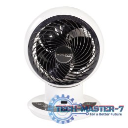 Wentylator/Cyrkulator Woozoo PCF-SDC18T DC jet 180, 18cm, 35W, 10 prędkoci, Ruchoma głowica, Pilot, Timer, Biały