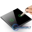 Dotykowy włącznik światła podwójny Wi-Fi SMART MCE714B Czarny