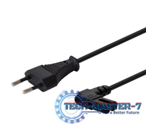 Kabel zasilający 2pin, C7 kątowy męski, 3m, CL-144