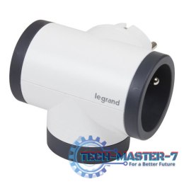 Rozgałęziacz obrotowy 2xP+Z +USB AC-B/C