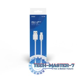 Kabel USB-A - USB-C, 2A, 3m, CL-168