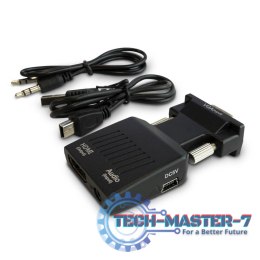 Konwerter VGA do HDMI, Audio, Full HD, CL-145