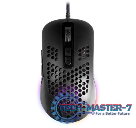 Mysz gamingowa przewodowa SHEPARD GM-620L 12800 dpi 7P RGB