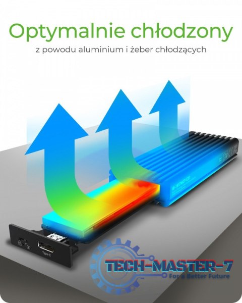 Obudowa IB-1817MCT-C31 NVMe/SATA M.2 2230/2242/2260/2280 Beznarzędziowa Obudowa IB-1817MCT-C31 NVMe/SATA M.2 2230/2242/2260/2280 Beznarzędziowa