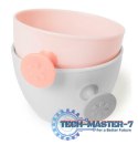 Zestaw misek Easy-Grab Grey/Soft Coral