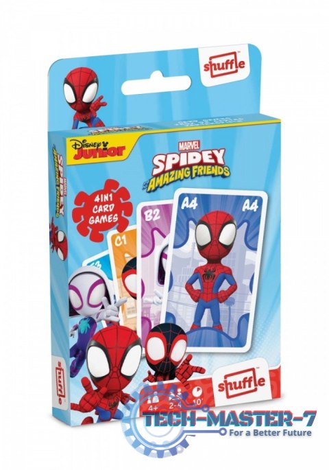 Gra karciana Shuffle Fun 4w1 Marvel Spidey i super-kumple
