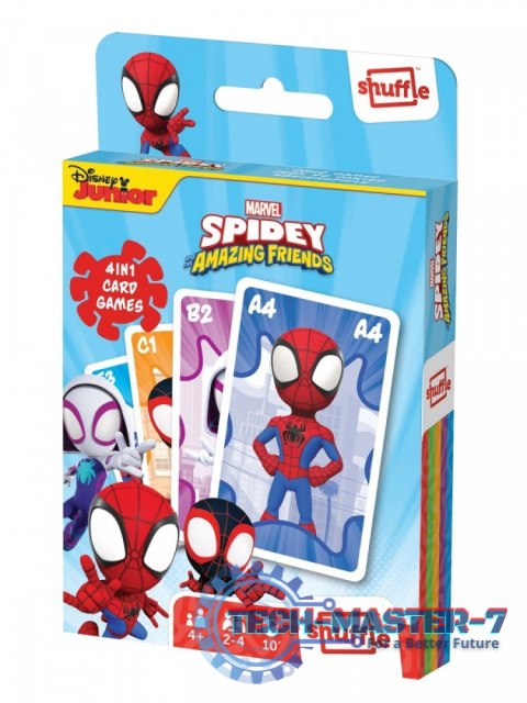Gra karciana Shuffle Fun 4w1 Marvel Spidey i super-kumple Gra karciana Shuffle Fun 4w1 Marvel Spidey i super-kumple
