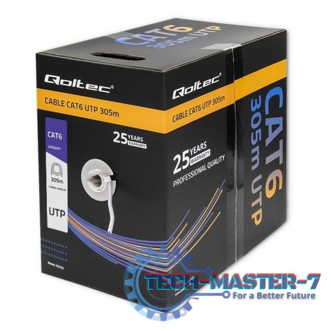 Kabel sieciowy/skrętka UTP | CAT6 | 305m