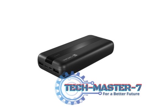 Powerbank Trevi 20000mAh 2x USB-A + USB-C Czarny
