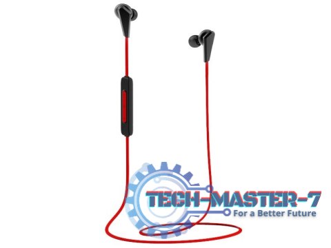 Słuchawki douszne bluetooth HE01 czerwone