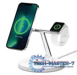 Bezprzewodowa podstawka ładująca BOOST CHARGE PRO 3w1 MagSafe biała