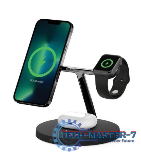 Bezprzewodowa podstawka ładująca BOOST CHARGE PRO 3w1 MagSafe czarna