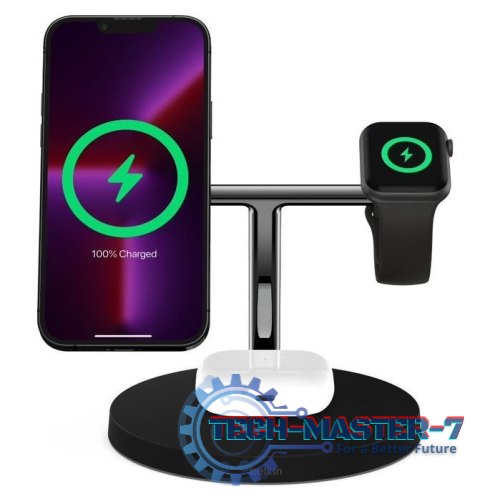 Bezprzewodowa podstawka ładująca BOOST CHARGE PRO 3w1 MagSafe czarna Bezprzewodowa podstawka ładująca BOOST CHARGE PRO 3w1 MagSafe czarna
