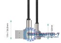 CB-AL01 Black OEM nylonowy kabel USB - Lightning | 2m | wtyki 90 stopni | certyfikat MFi