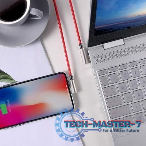 CB-AL01 Red OEM nylonowy kabel USB - Lightning | 2m | wtyki 90 stopni | certyfikat MFi CB-AL01 Red OEM nylonowy kabel USB - Lightning | 2m | wtyki 90 stopni | certyfikat MFi
