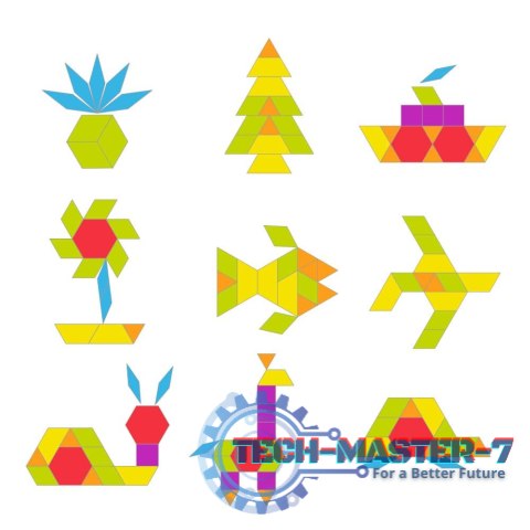 Gra układanka Motyl tangram w puszce Gra układanka Motyl tangram w puszce